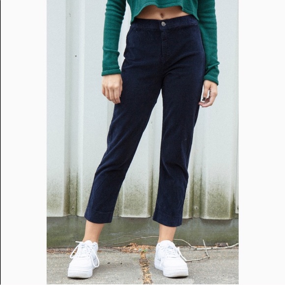 Brandy Melville Pants - Brandy Melville Tilden Corduroy Pants - Navy
